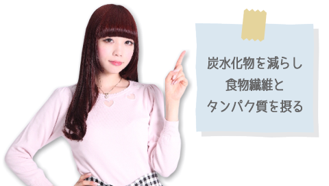 �Y�������̗ʂ����炵�A�H���@�ۂƃ^���p�N����ۂ�